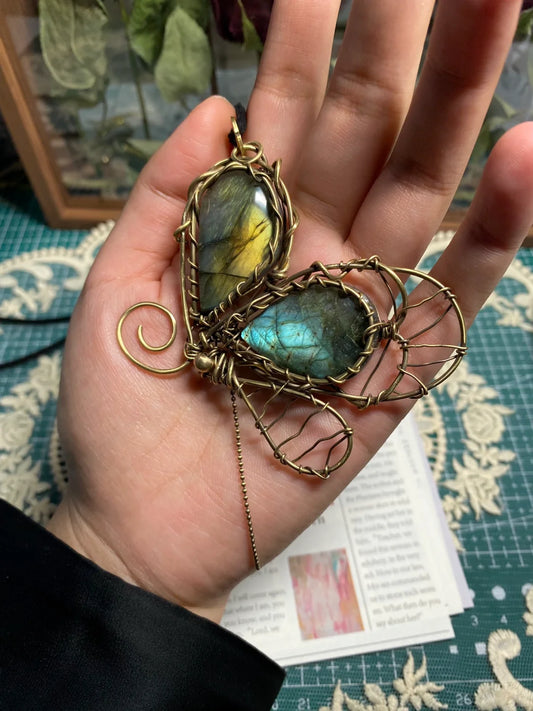 Day 31 Butterfly wire wrapping pendant