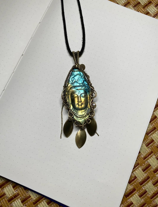 Day 37 Buddhism Labradorite Pendant