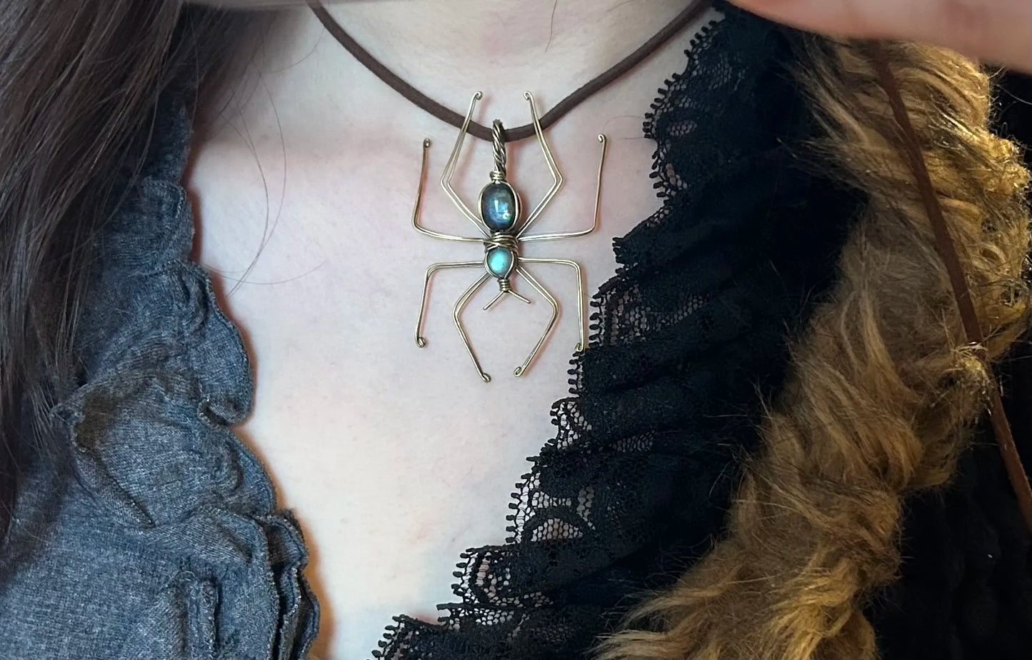 Spider Labradorite pendant