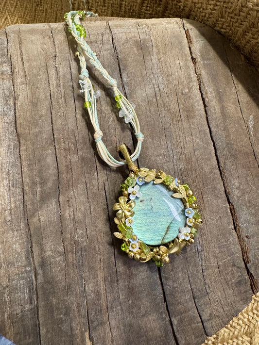 Spring Garden Labradorite Pendant