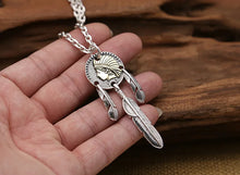 Load image into Gallery viewer, S925 sterling silver handmade feather creative pendant
