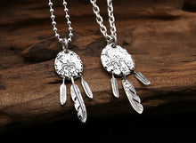 Load image into Gallery viewer, Silver Flying Eagle Tag Creative Feather Pendant
