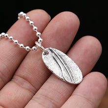 Load image into Gallery viewer, Silver Jewelry Retro Simple Feather Pendant
