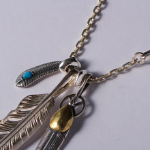 Load image into Gallery viewer, Silver Jewelry Necklaces Feather Silver Eagle Chain

