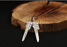 Load image into Gallery viewer, Sterling Silver Necklaces Feather Chain
