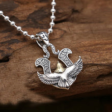 Load image into Gallery viewer, silver flying eagle U-shaped pendant
