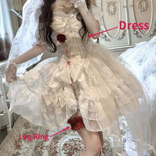 Load image into Gallery viewer, Vintage Terror Blood Bride Halloween Party Dresses
