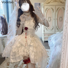 Load image into Gallery viewer, Vintage Terror Blood Bride Halloween Party Dresses
