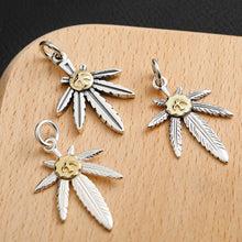 Load image into Gallery viewer, Thai Silver Jewelry Maple Leaf  Feather Necklace
