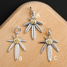 Load image into Gallery viewer, Thai Silver Jewelry Maple Leaf  Feather Necklace
