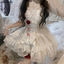 Load image into Gallery viewer, Vintage Terror Blood Bride Halloween Party Dresses
