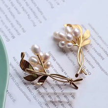 Load image into Gallery viewer, Natural Freshwater Pearl Ear Studs Women&#39;s Big Temperamental Personalized and All-Match Fashion S925 Sterling Silver Pearl
