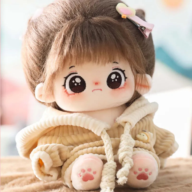 Plushies Brown Hair Big Eyes Girl Dolls Toys – EllaSeal