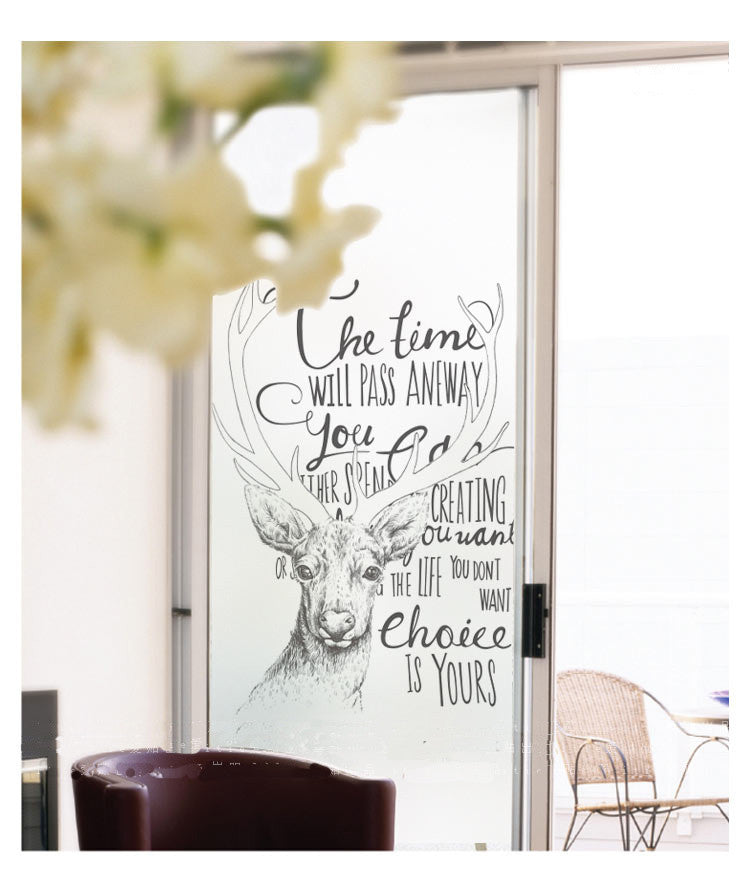 Time Deer Wall Sticker - WallDecal