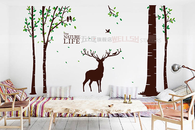 Deer Forest Wall Decal