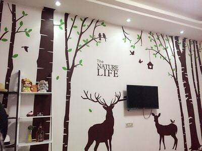 Deer Forest Wall Decal - WallDecal