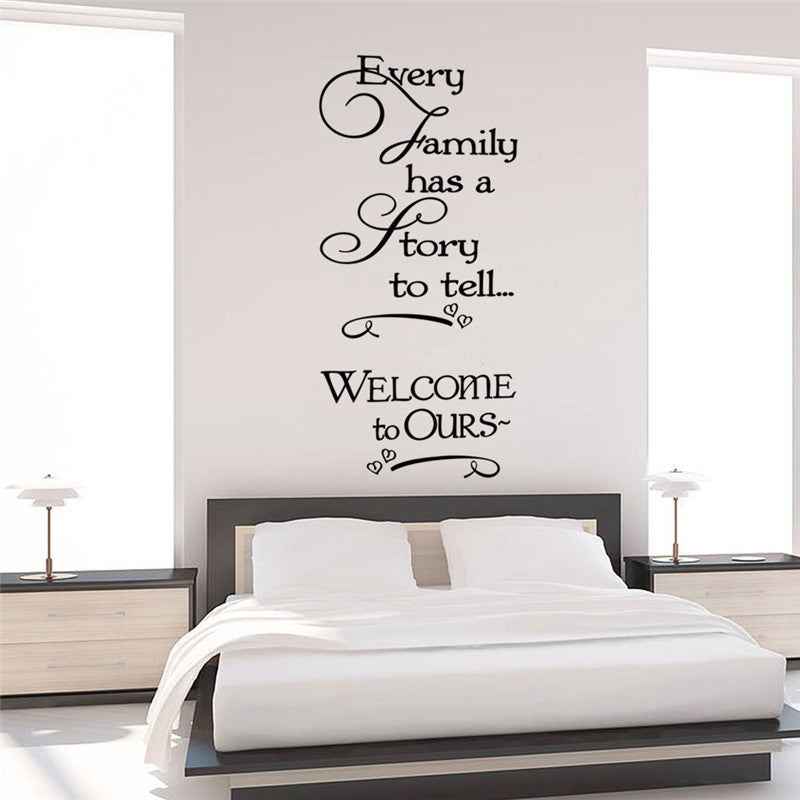 loving story quotes wall stickers decorations 8429. diy home decals vi ...