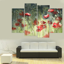 Load image into Gallery viewer, Frameless Flower Print on Canvas Wall Painting Art Print and Poster Home Decoration Oil Paingting Picture for Living Room 4pcs
