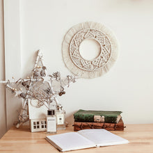 Load image into Gallery viewer, Macrame Wall Hanging Round Mirror Boho Decor Tapestry  Home Decor
