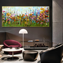 Load image into Gallery viewer, Large Wall Art Handmade Canvas Painting Hand Painted modern Thick Flower Oil Painting Cuadros home Decoracion Salon Picture art
