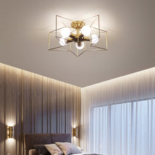 Load image into Gallery viewer, Bedroom lighting simple and modern net red children&#39;s lamp five-pointed star balcony aisle nordic restaurant ceiling lamp
