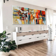 Load image into Gallery viewer, Hand Painted  Colorful Textured Oil Painting Artwork Modern Oversize Abstract  Extra Large Wall Decoration in the living room
