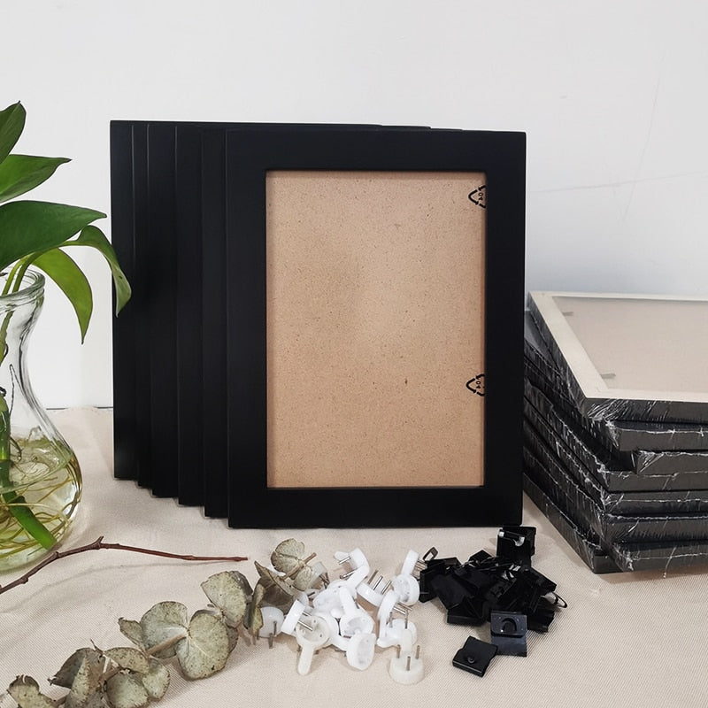 18pcs/set Photo Frames Black White Picture Frame For Picture Wall