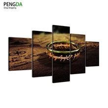 Load image into Gallery viewer, Canvas Wall Art Posters HD Prints Painting Frame For Living Room Home Decor 5 Panel World Map Lord Of The Rings Pictures PENGDA
