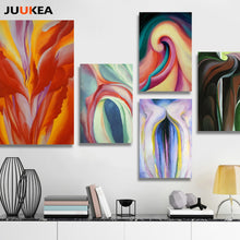 Load image into Gallery viewer, Georgia O&#39;keeffe Women Abstract Floral Oil Painting Canvas Art Print Painting Poster, Wall Picture For Living Room, Home Decor
