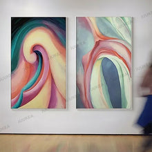 Load image into Gallery viewer, Georgia O&#39;keeffe Women Abstract Floral Oil Painting Canvas Art Print Painting Poster, Wall Picture For Living Room, Home Decor
