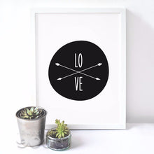 Load image into Gallery viewer, Love And Arrow Canvas Art Print, Wall Pictures Home Decoration Print On Canvas, Painting Poster Frame not include FA155

