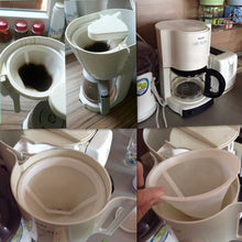 Load image into Gallery viewer, Reusable coffee filter baskets combination Set / coffee pot spoon and filter screen coffee machine filtration tools
