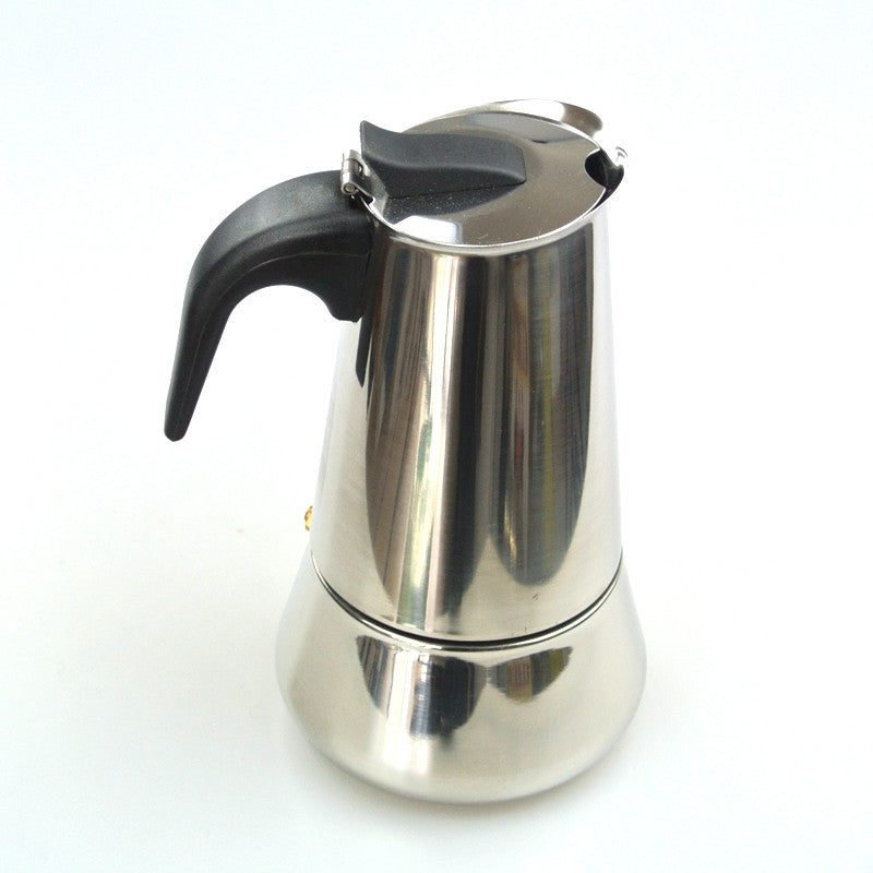 Stainless steel Moka pot 4 cups / filter cartridge aluminum material m –  EllaSeal